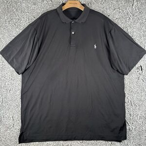 Polo Ralph Lauren Performance Polo Shirt Men’s Size XLT (TALL) Black Activewear